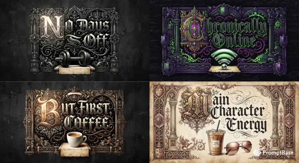 Irony Antiquity Blackletter Graphics