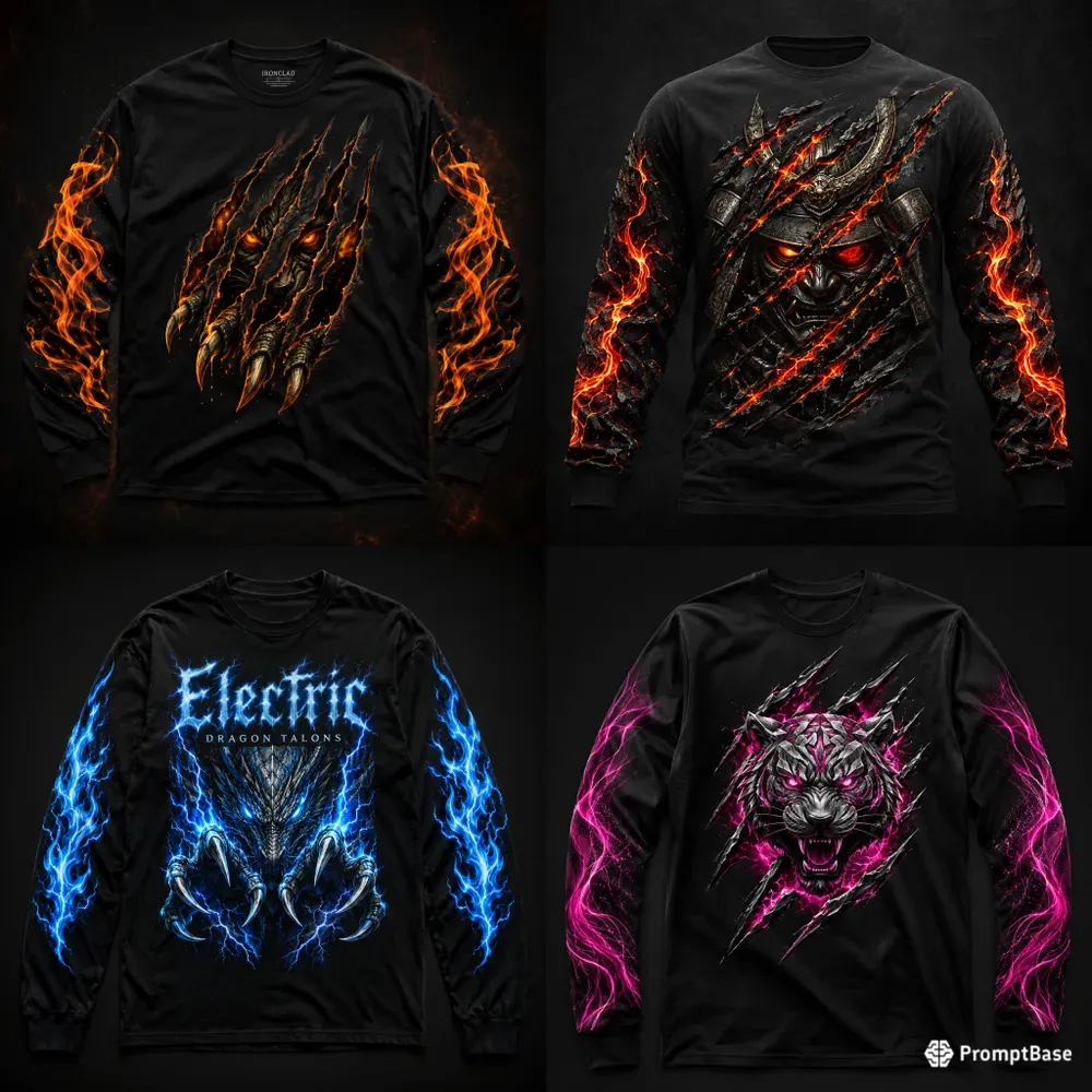 Flaming Streetwear Shirt Generator