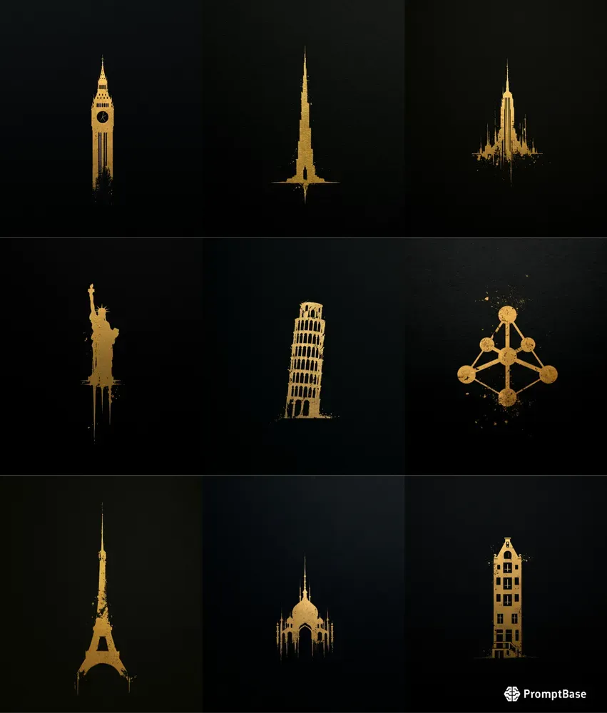 Iconic Landmark Void Posters