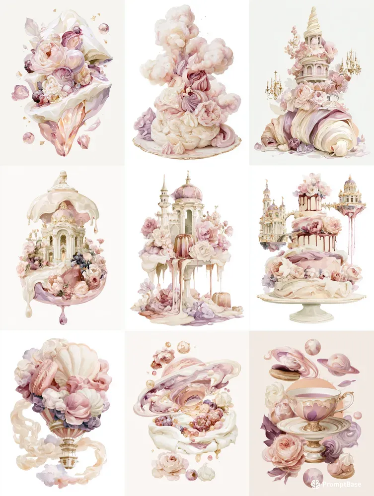 Dessert Dreamscapes Surreal Wall Art