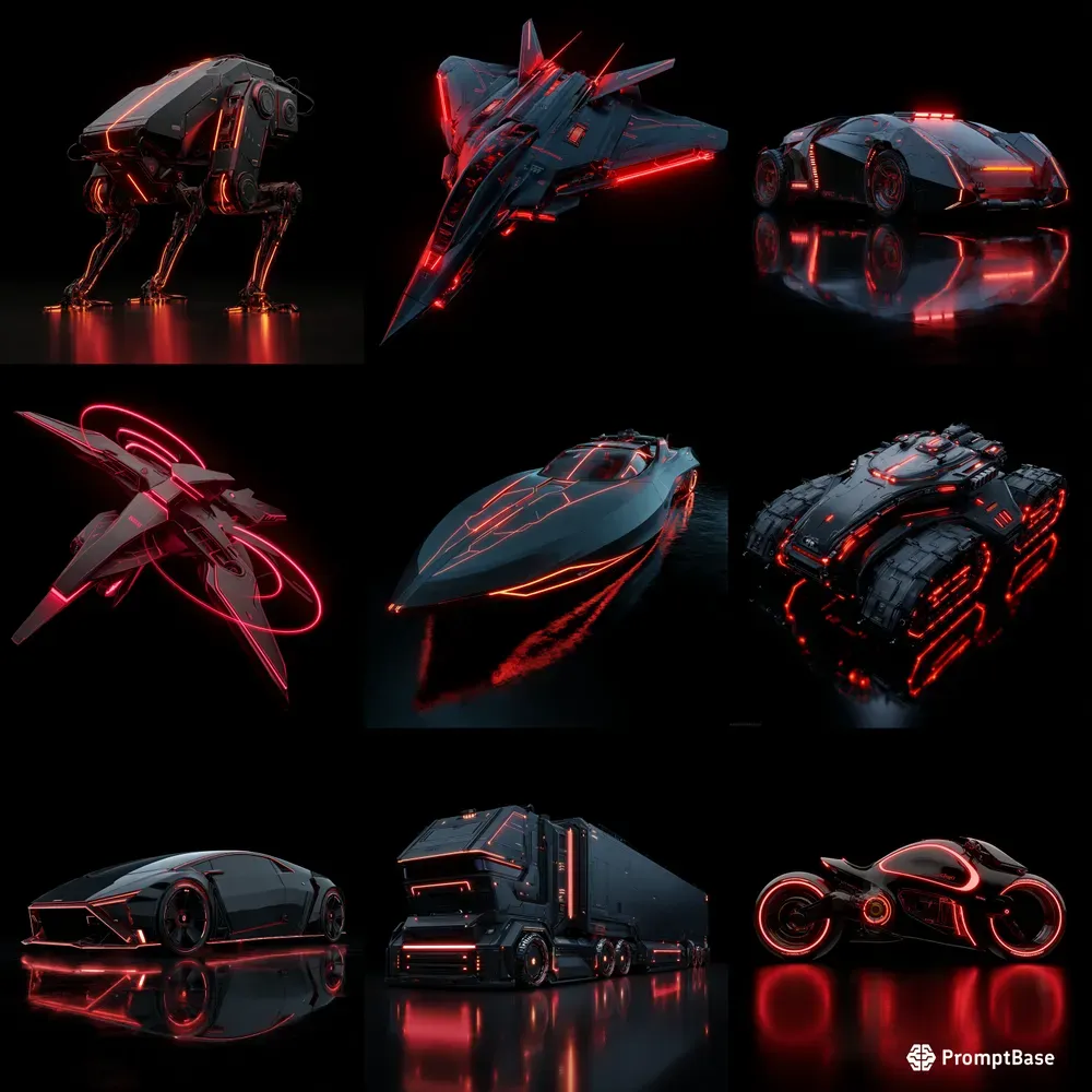 Tron Style Concept Vehicles
