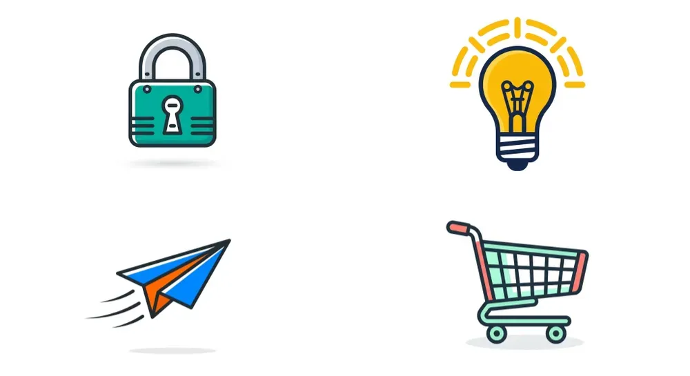 Modern Lineal Color UI Icons