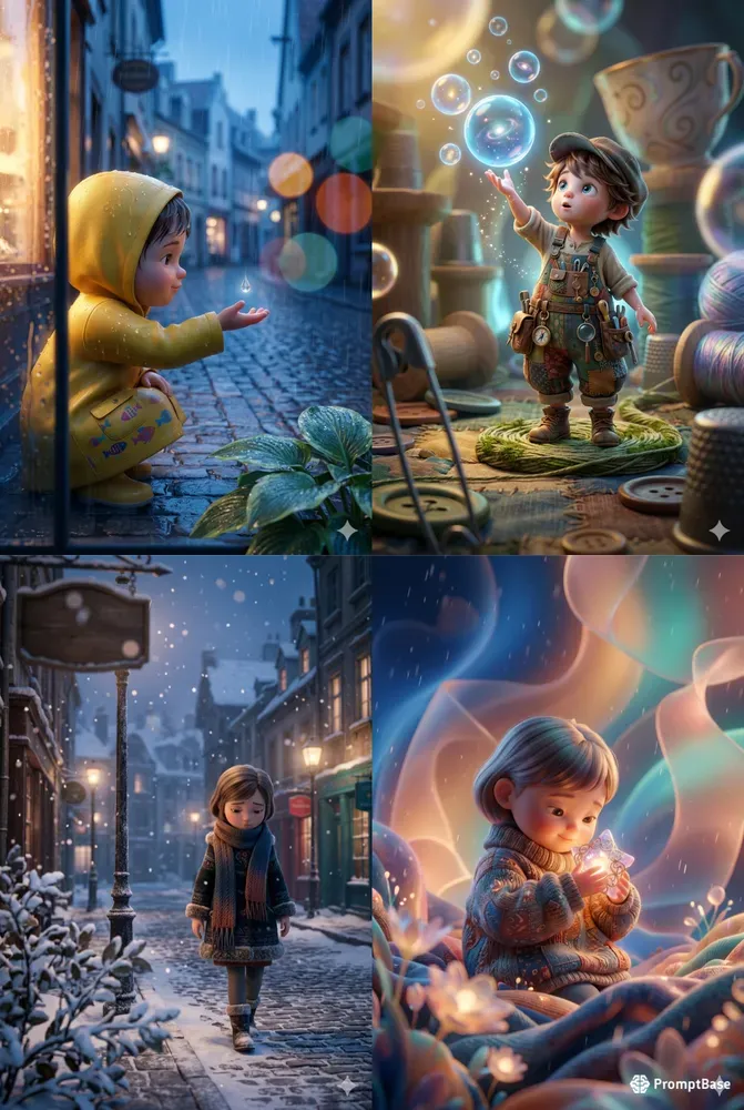 Playful Giant World Cinematic 3D Scenes