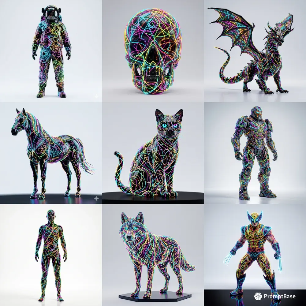 Neon Wire Object Generator