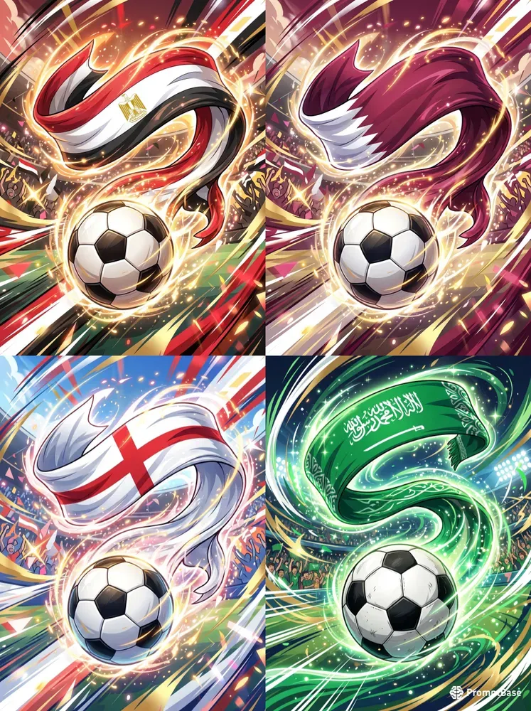 Epic Anime National Team Flag Scarves
