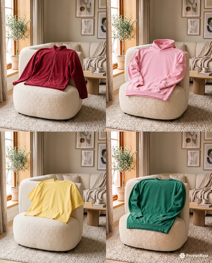 Aesthetic Sofa Apparel Mockups