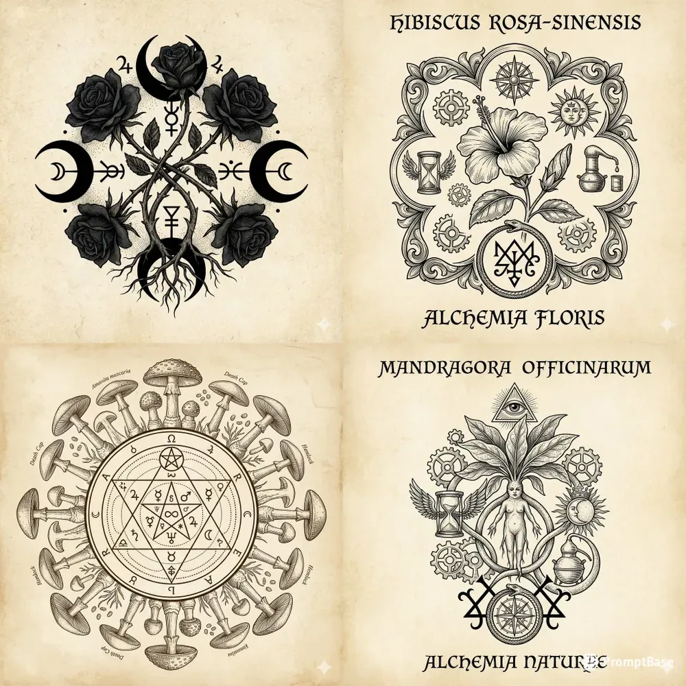 Dark Botanical Alchemy