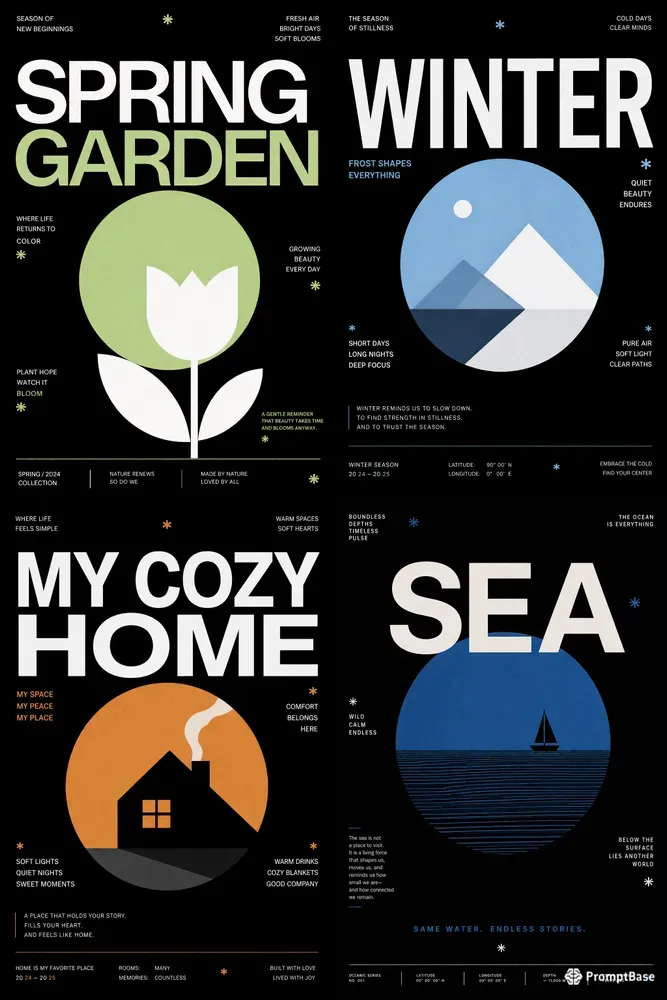 Minimalist Swissstyle Posters