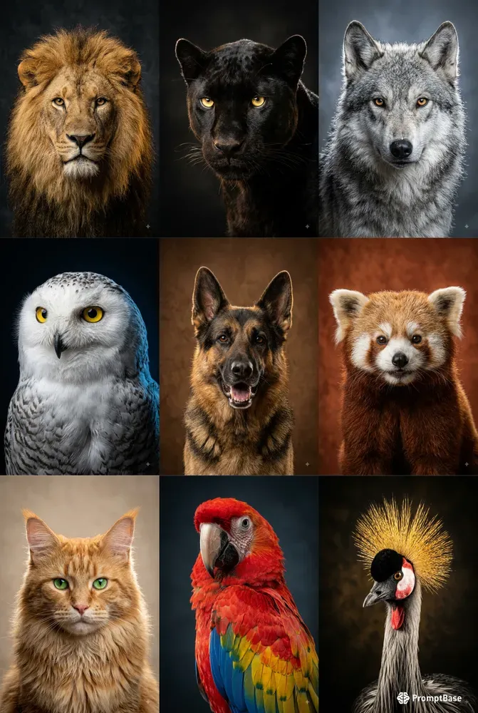 Studio Animal Photo Portraits