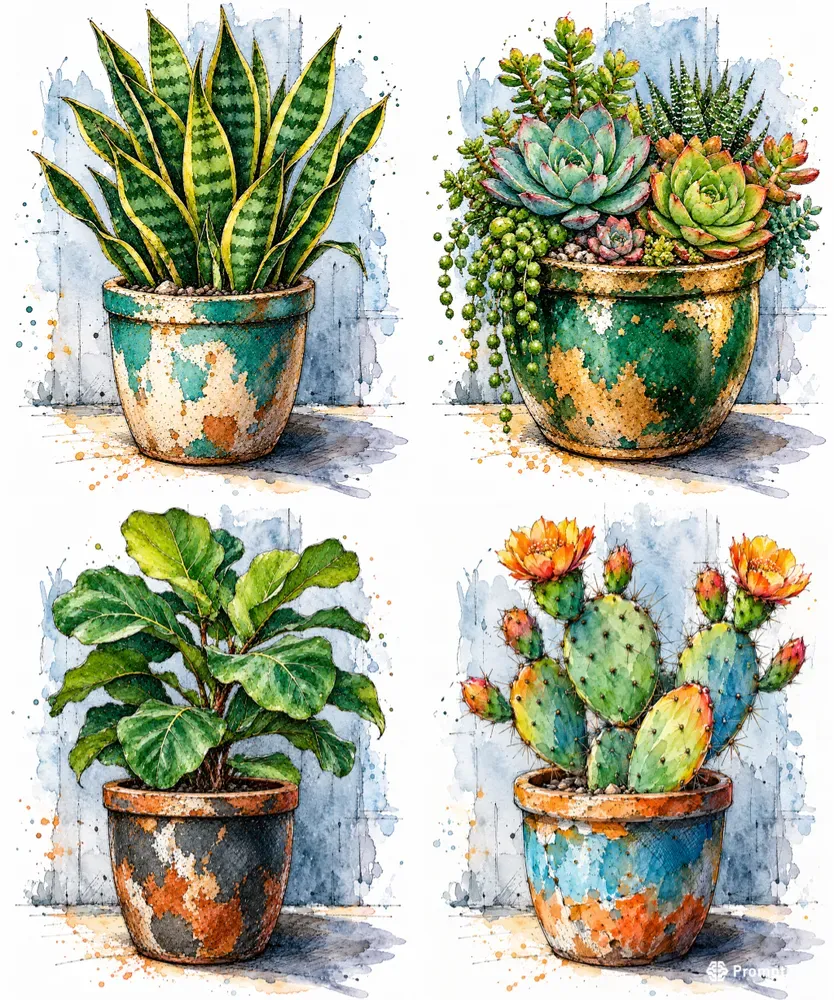 Botanical Ink Illustrations
