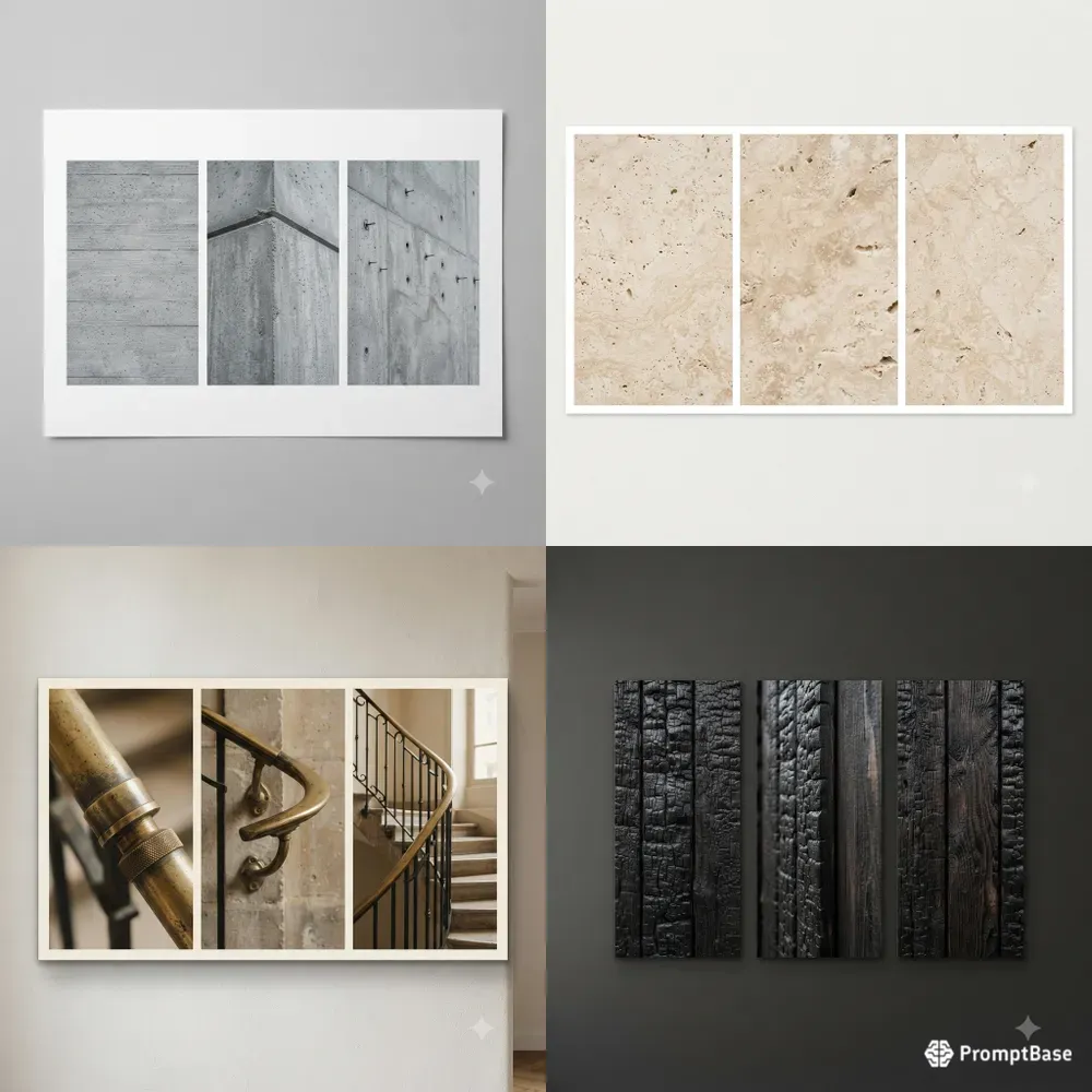 Architectural Detail Triptych Poster Builders