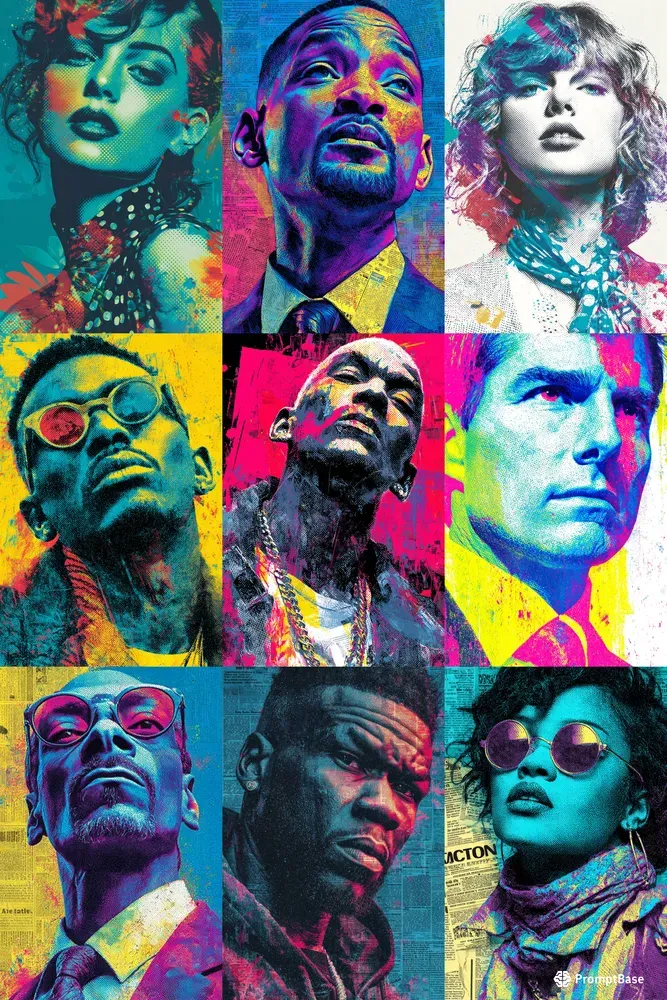 A Fusion Of Pop Art Portraits