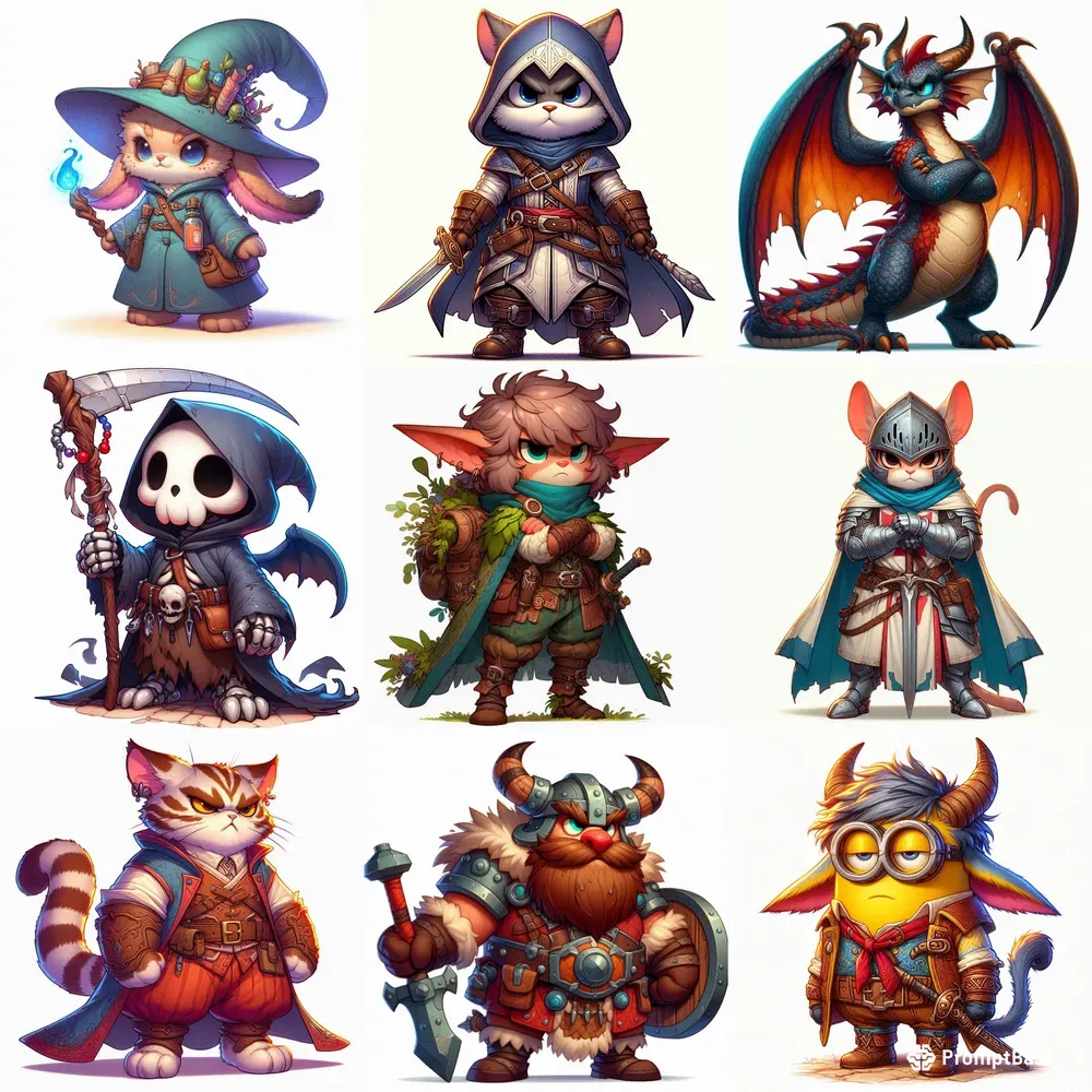 Cute DnD Character Designs Fantasy Art