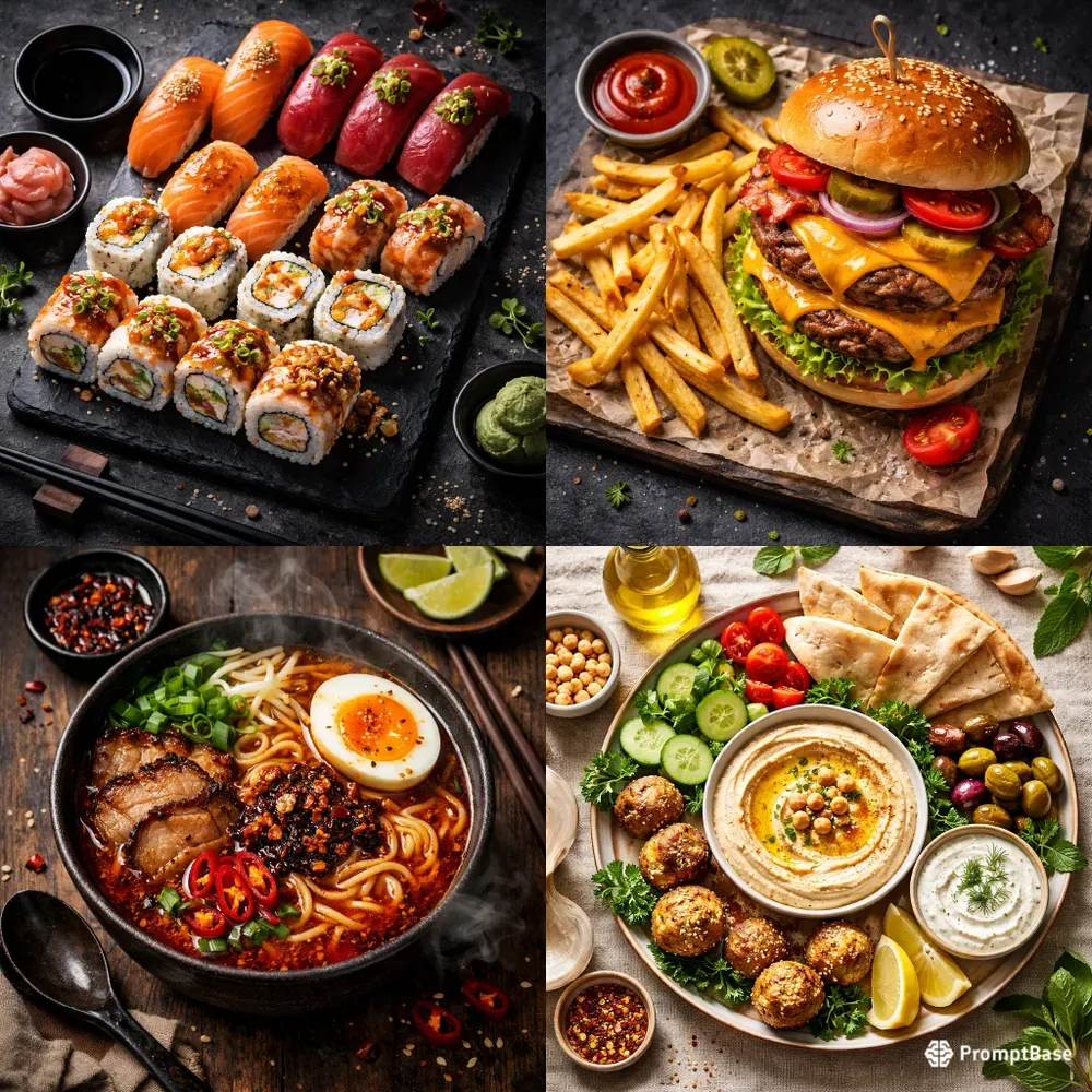 Crispy Street Food Platter Photography