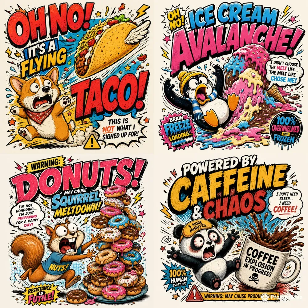 Comic Mascot Chaos Generator