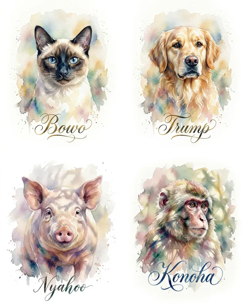 Watercolor Pet Memorials