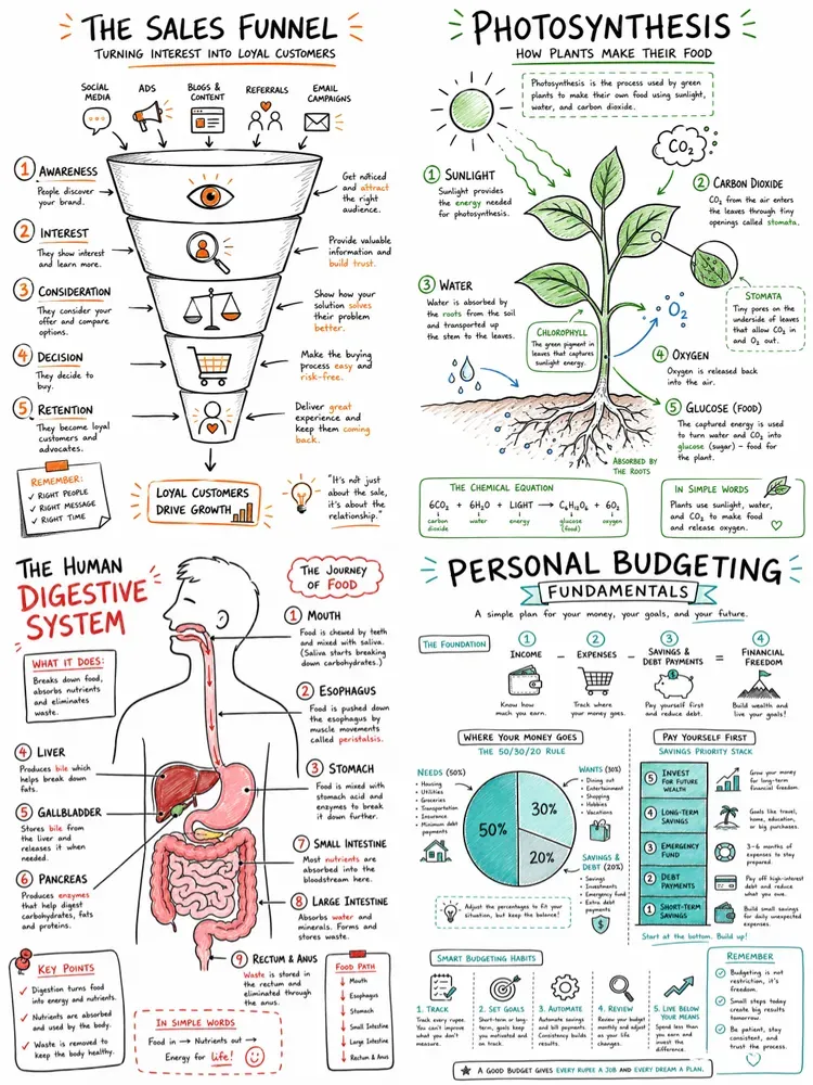 Hand Drawn Infographic Diagrams