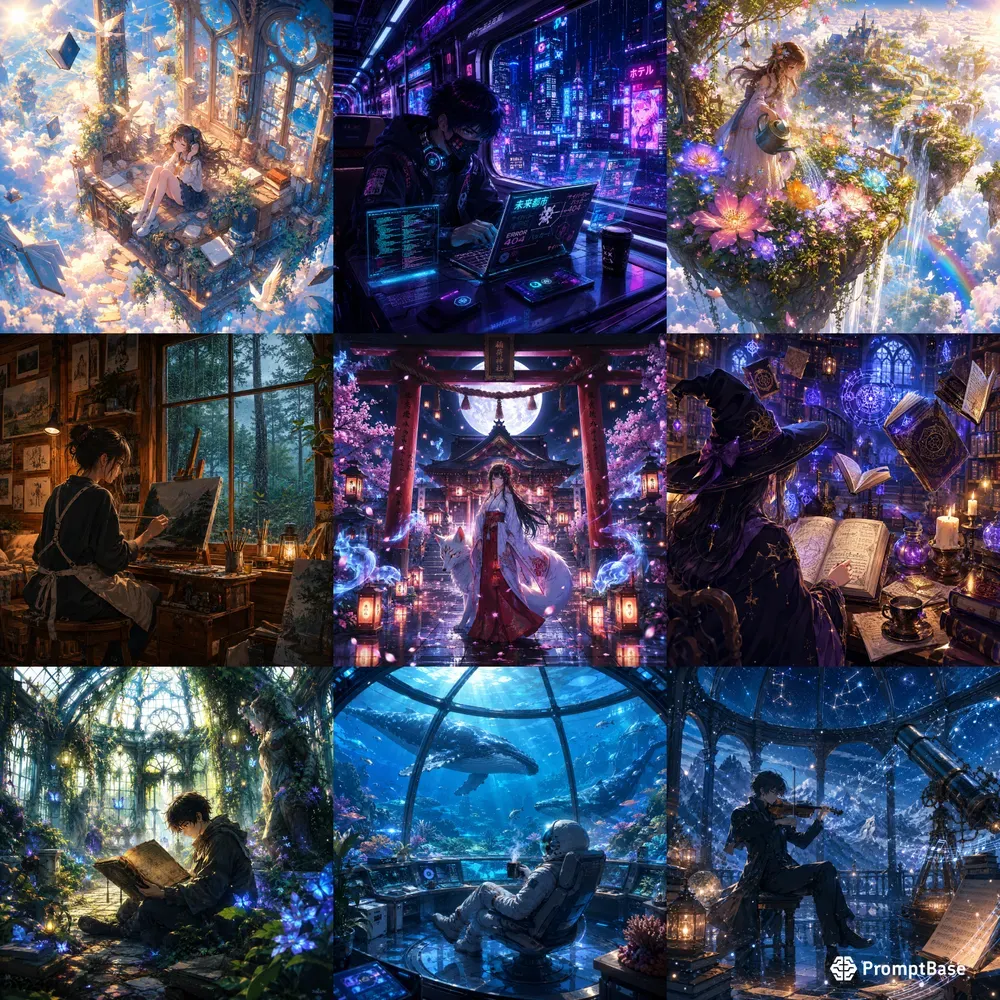 Dreamy Anime Mood Scenes
