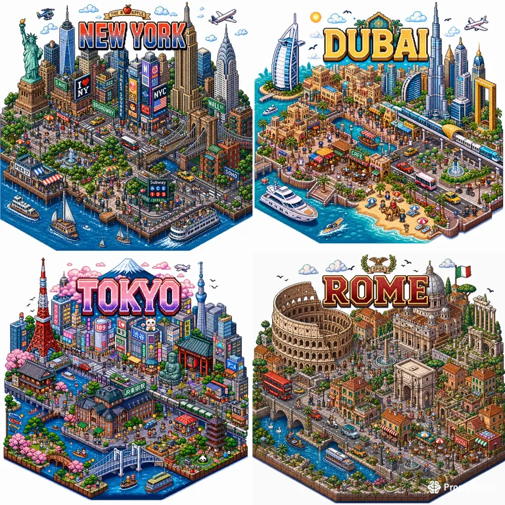 Pixel Travel World Generator