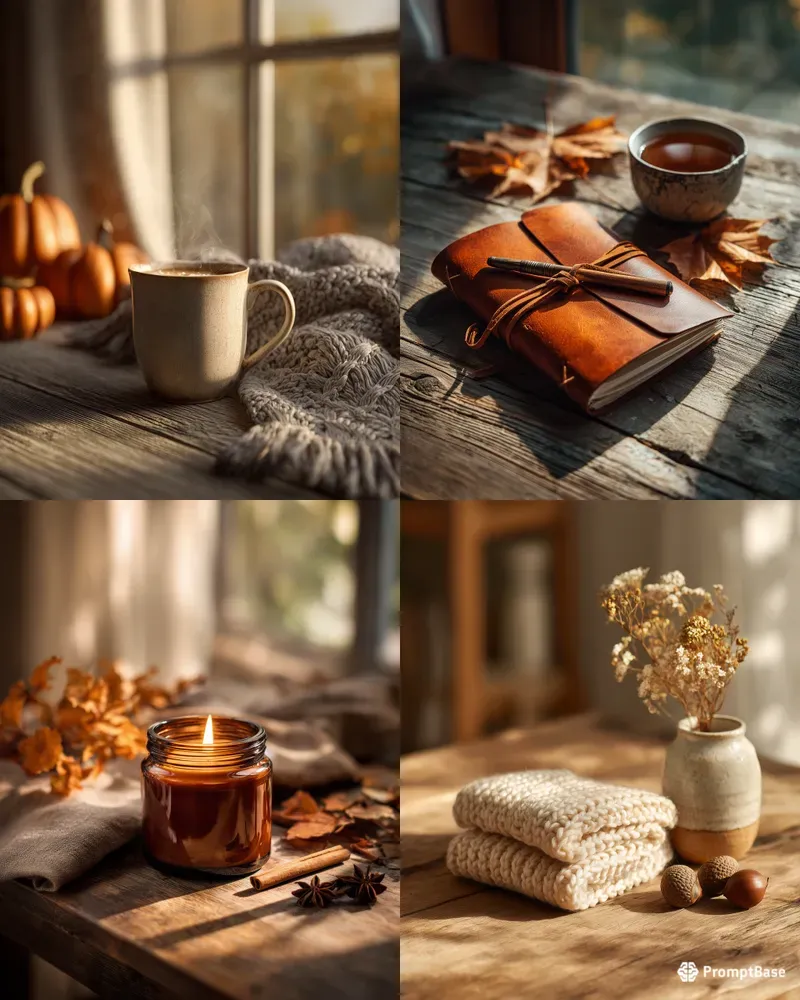 Cozy Autumn Product Photography