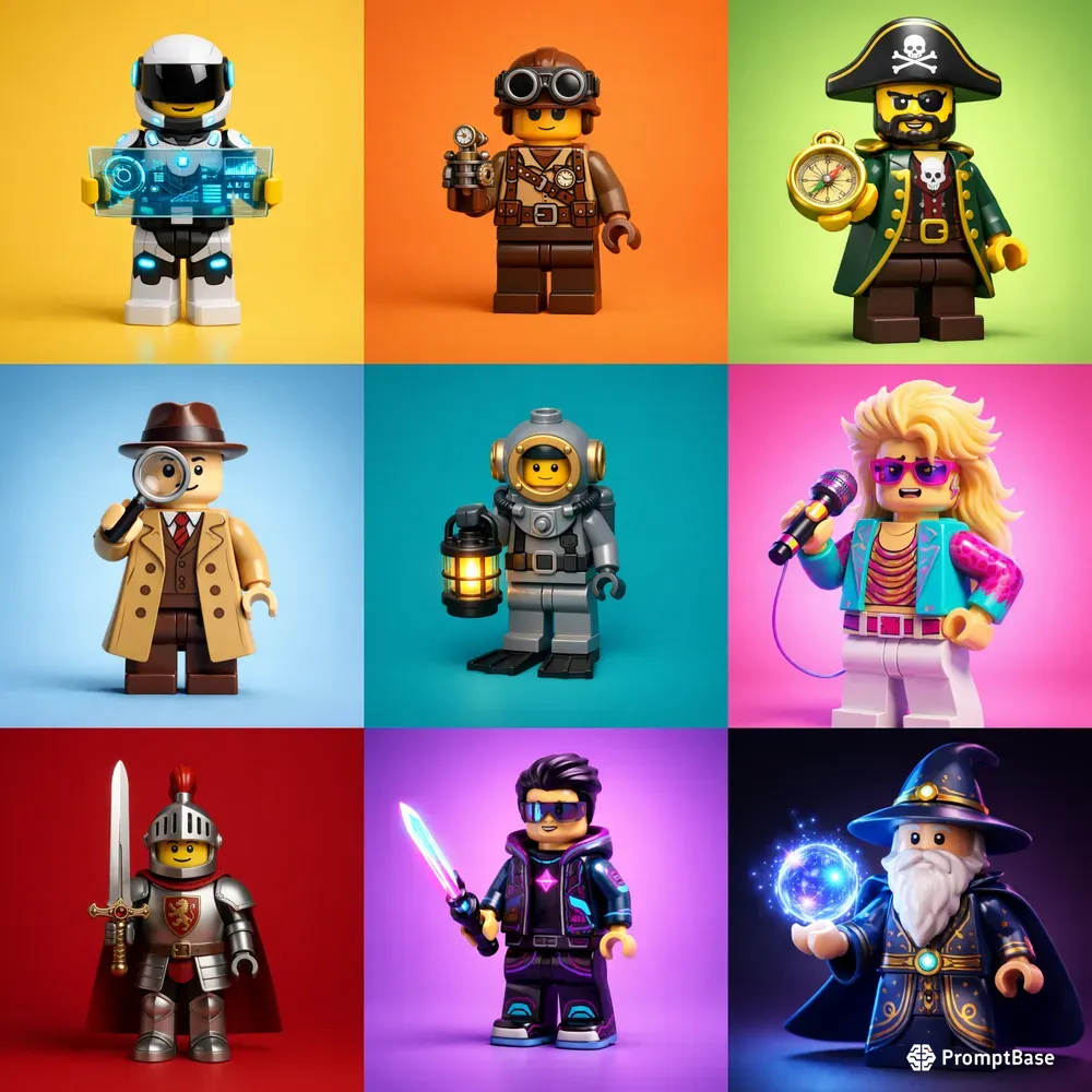 Lego Style Character Generator Packs
