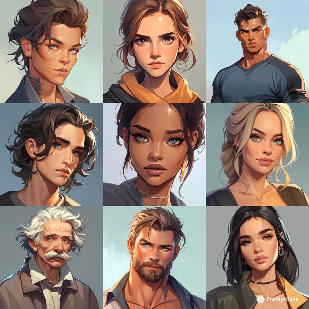 Realistic Digital Portrait Art