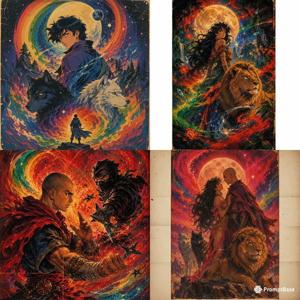 Vintage Fantasy Poster Art Any Scenes
