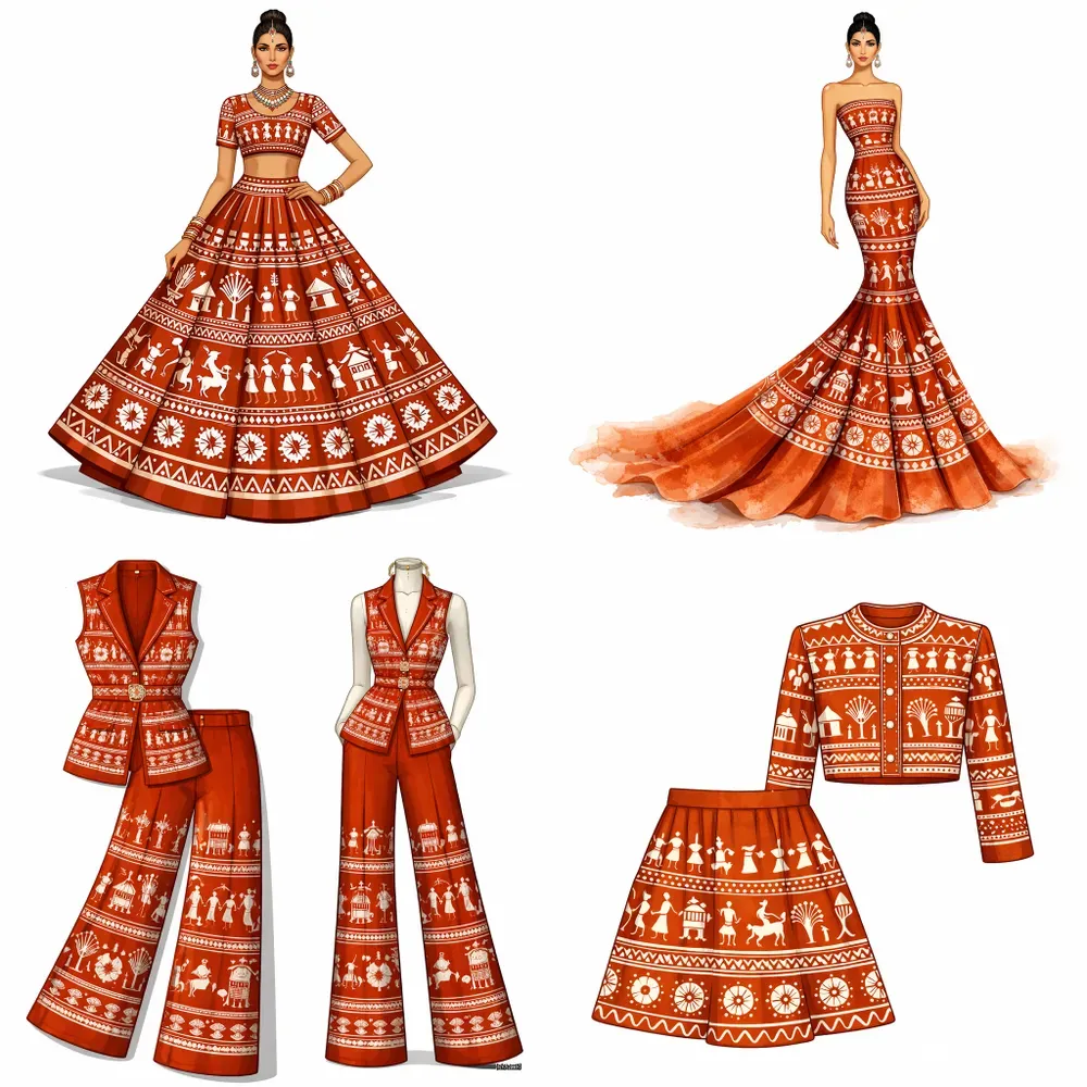 Warli Art Inspired Modern Fashion