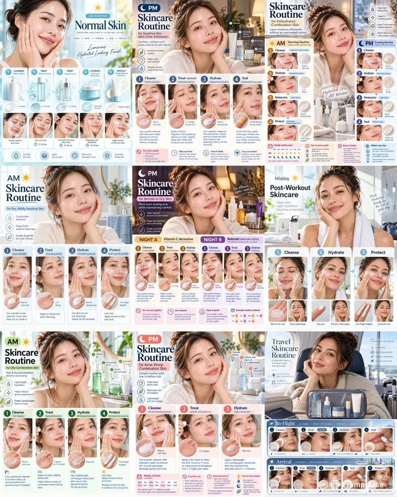 Skincare Routine Layering Guides