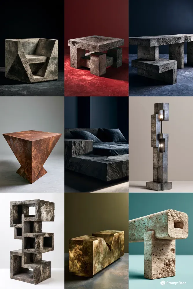 Raw Brutalist Furniture