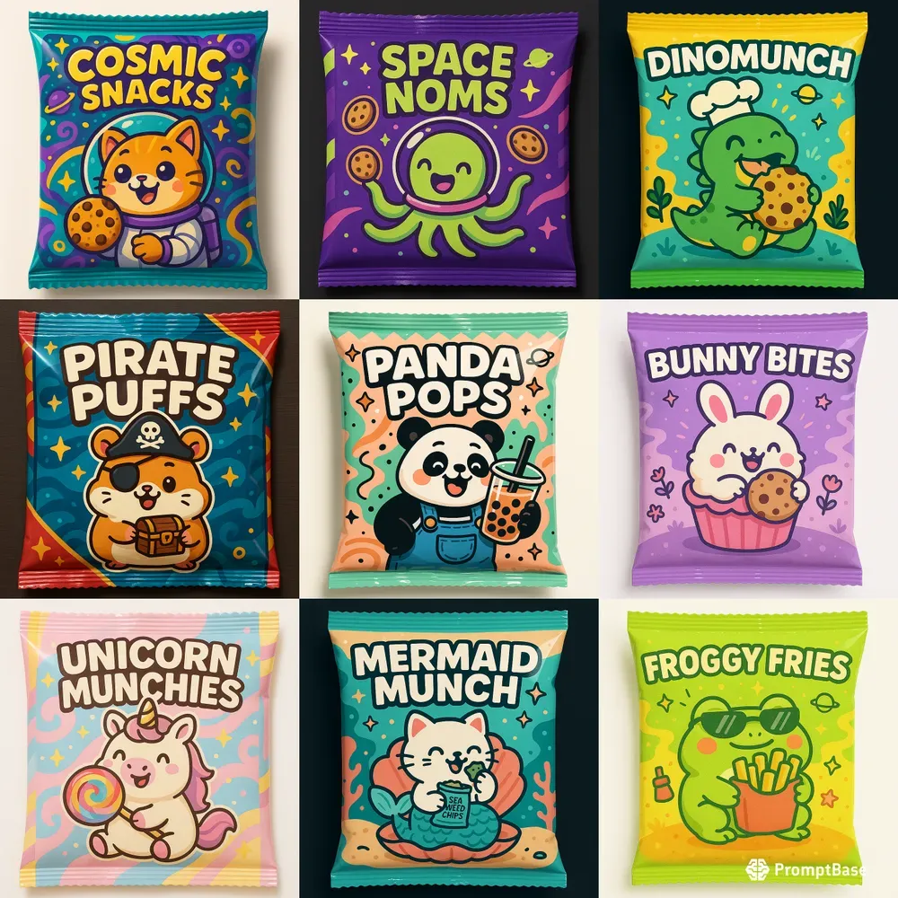 Fun Cute Cartoon Package Designs