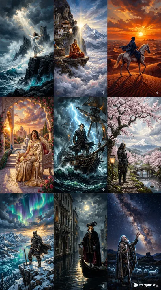 Cinematic Grand Oil Painting Wallpapers