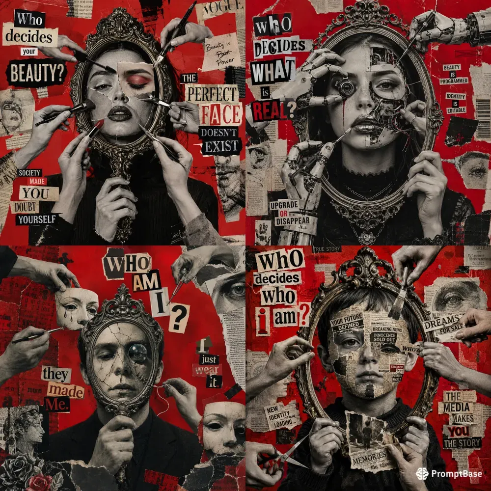 Surreal Social Collage Posters