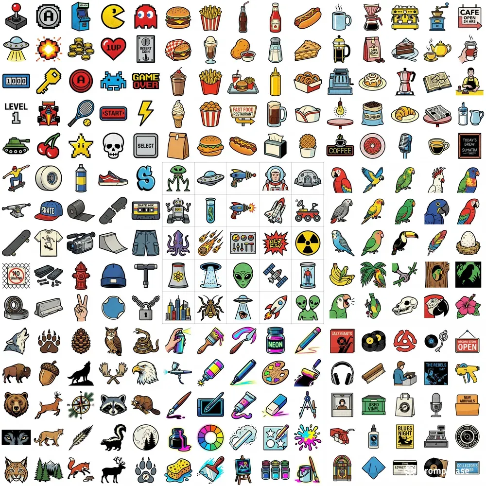 2d Retro Halftone Pop Art Sticker Sheets