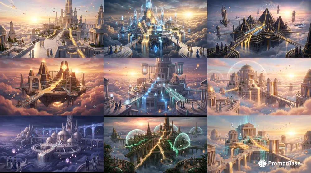Future Mythology Floating City Concepts