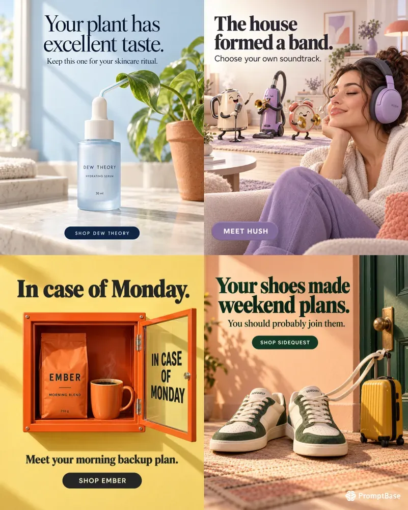 Humorous Product Ad Creatives Generator