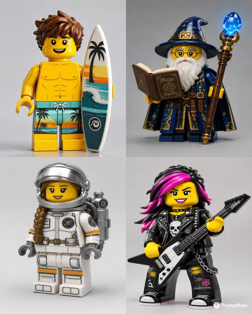Classic Yellow Lego Character Collections
