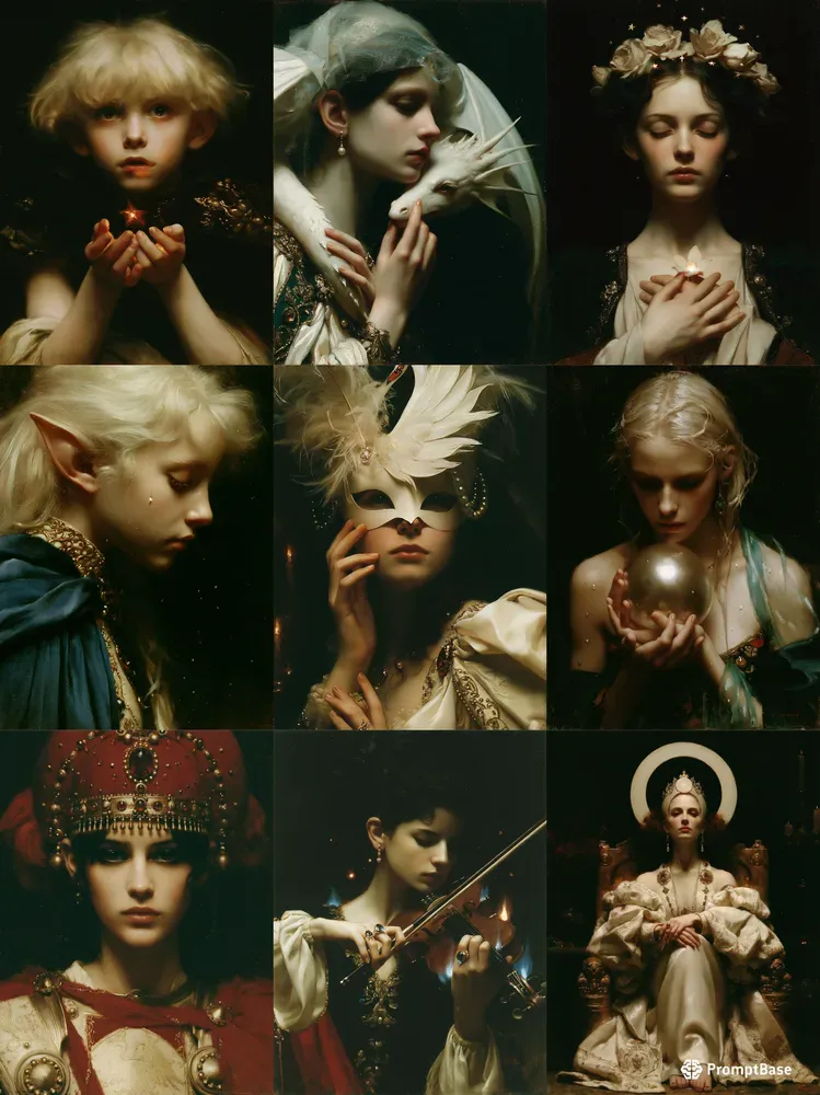 Luxury Fantasy Oil Portraits