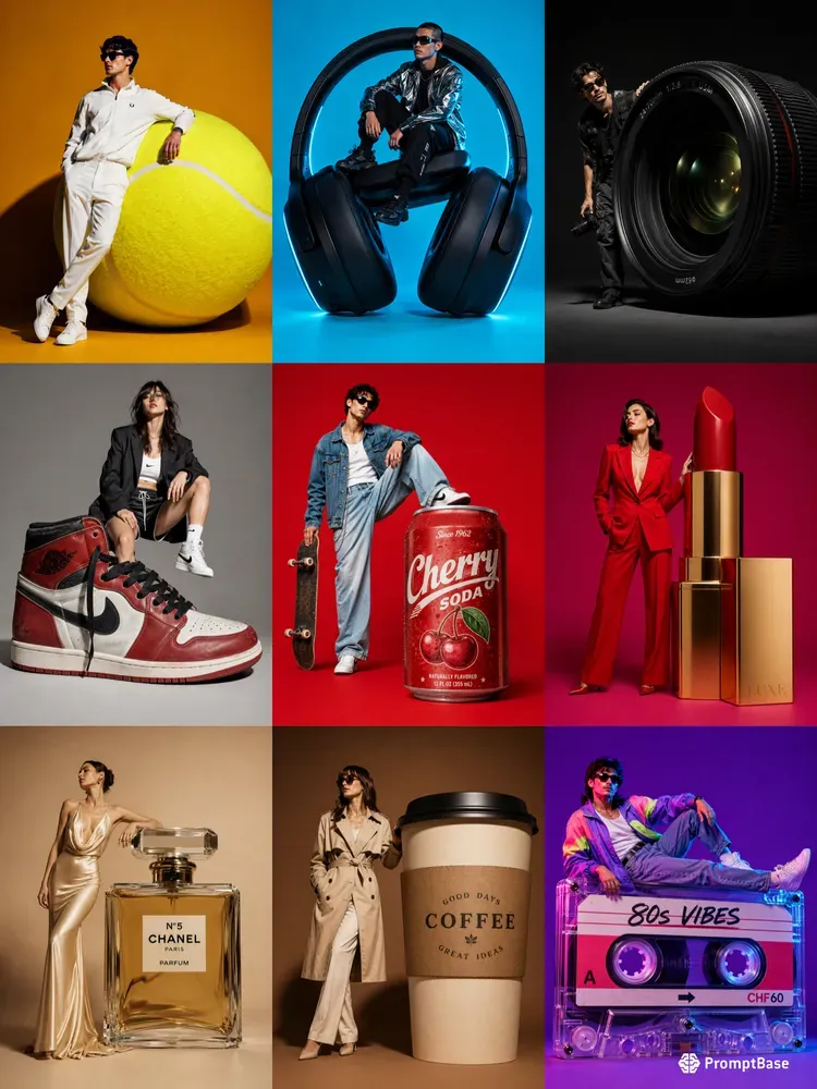 Oversized Product Fashion Portraits