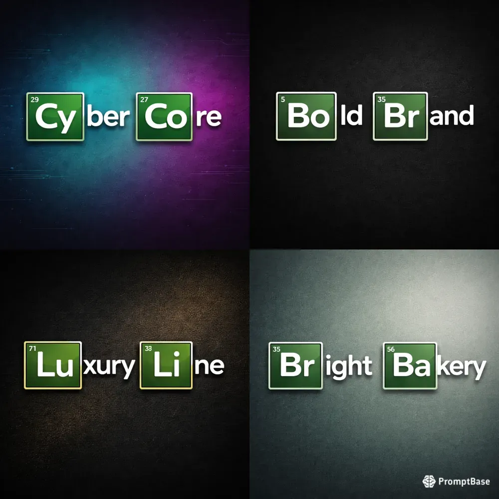 Chemical Logo Generator Breaking Style