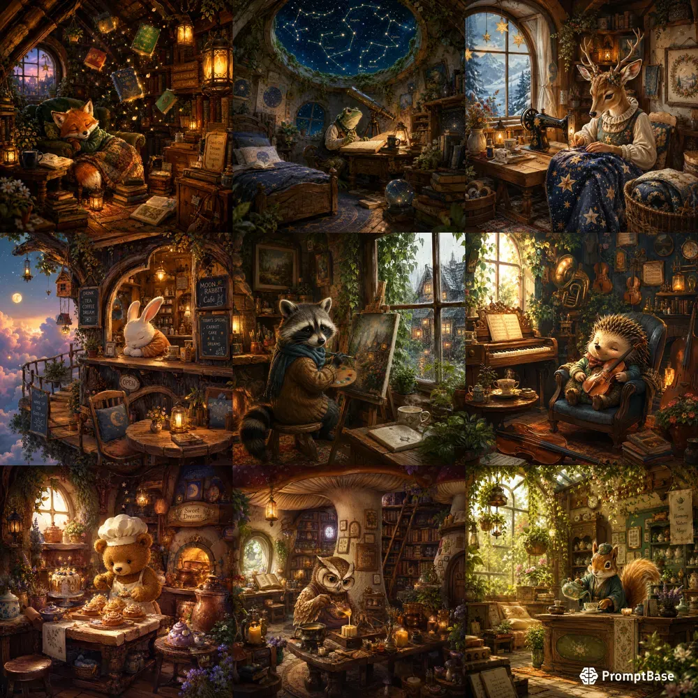 Painted Storybook Sanctuaries