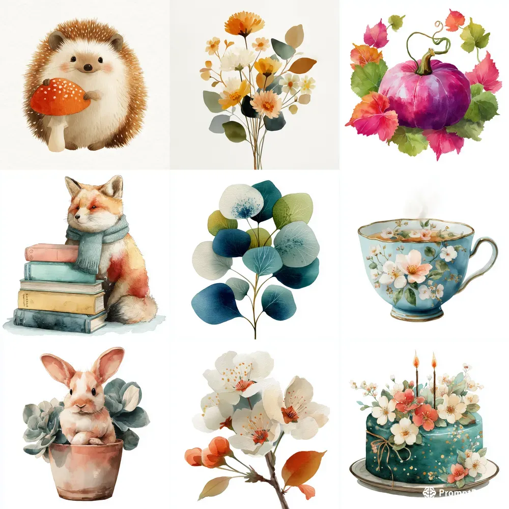 Watercolor Clipart Style Engines