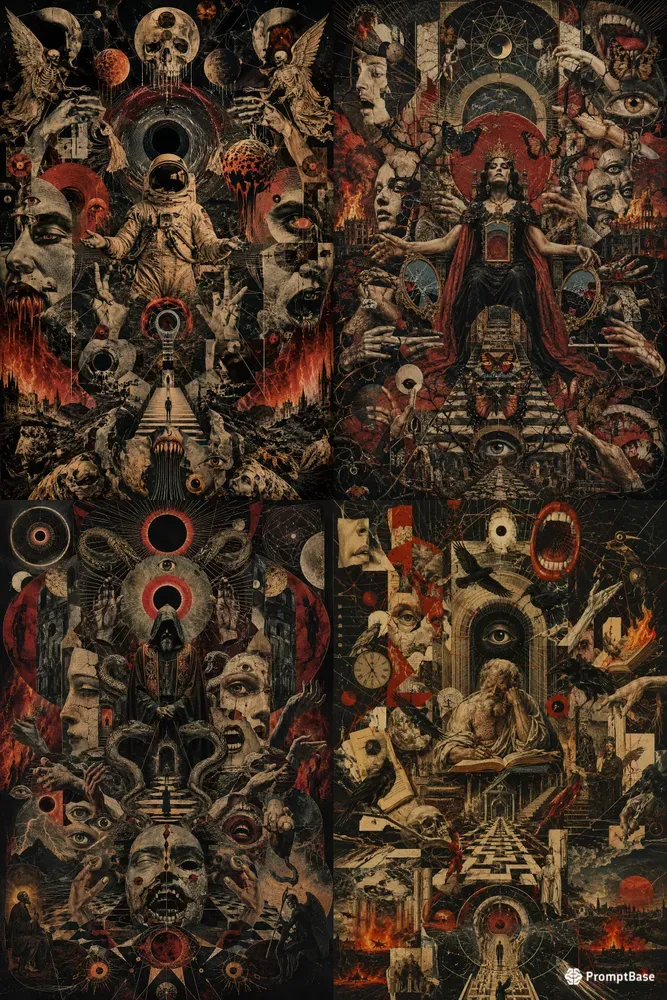Surreal Occult Collages