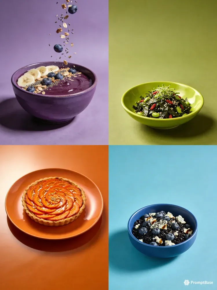 Color Styled Food Photos For Ads