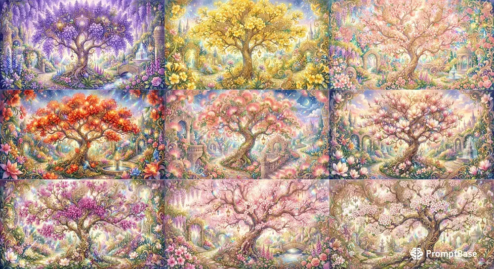 Dreamy Baroque Blossom Trees