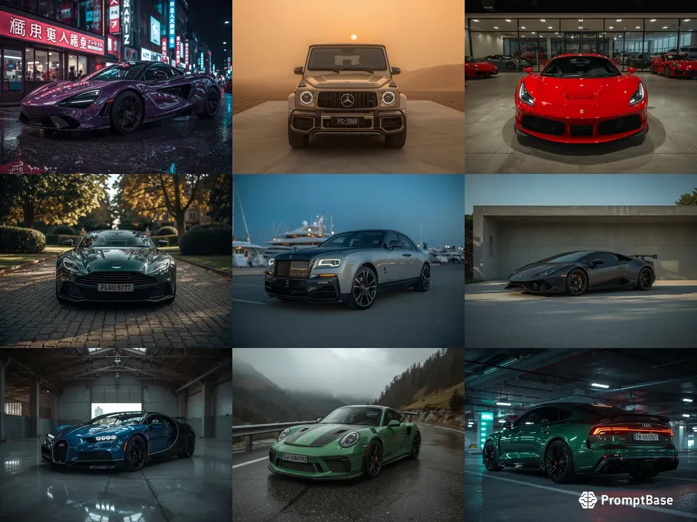 Ultra Real Luxury Car Photo Creators