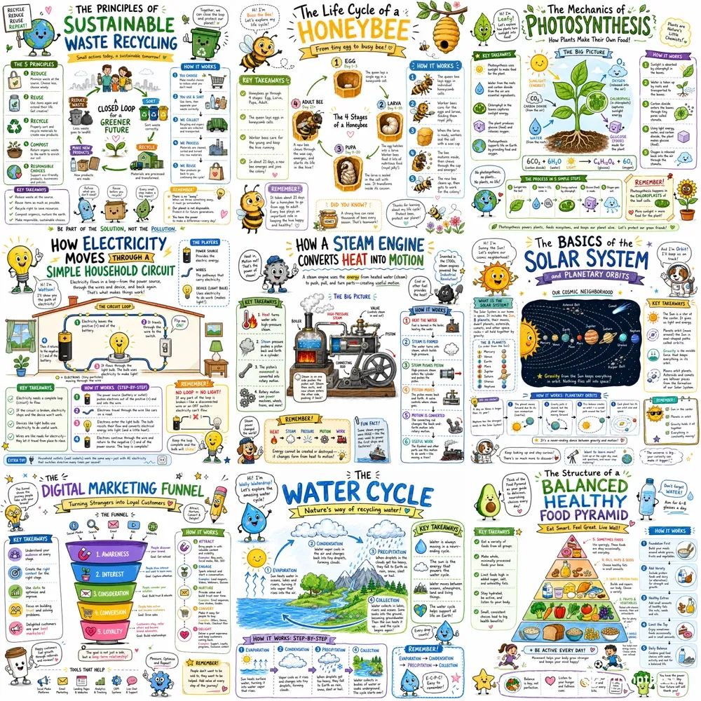Educational Doodle Infographics