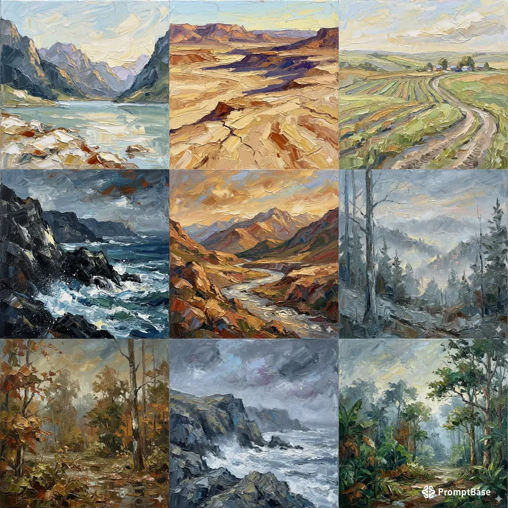 Expressive Oil Landscape Masters