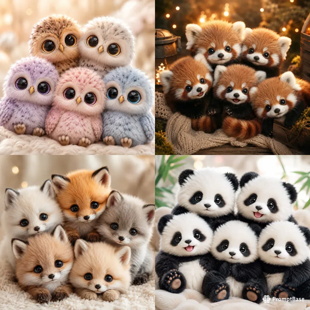 Ultra Cute Fluffy Fantasy Friends Packs