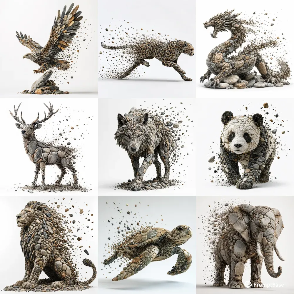 Pebble Morph Animal Art